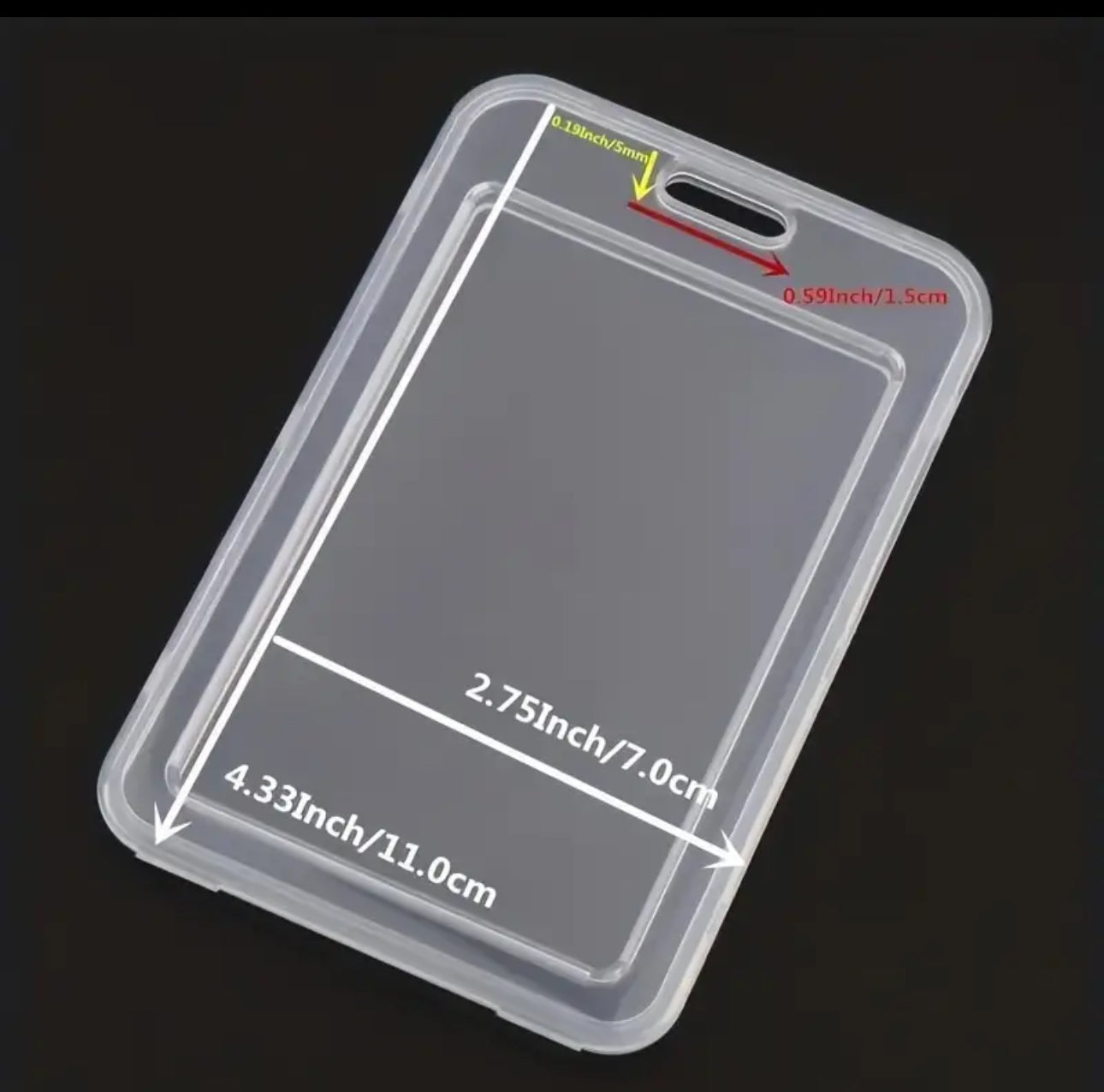 Clear ID Badge Case