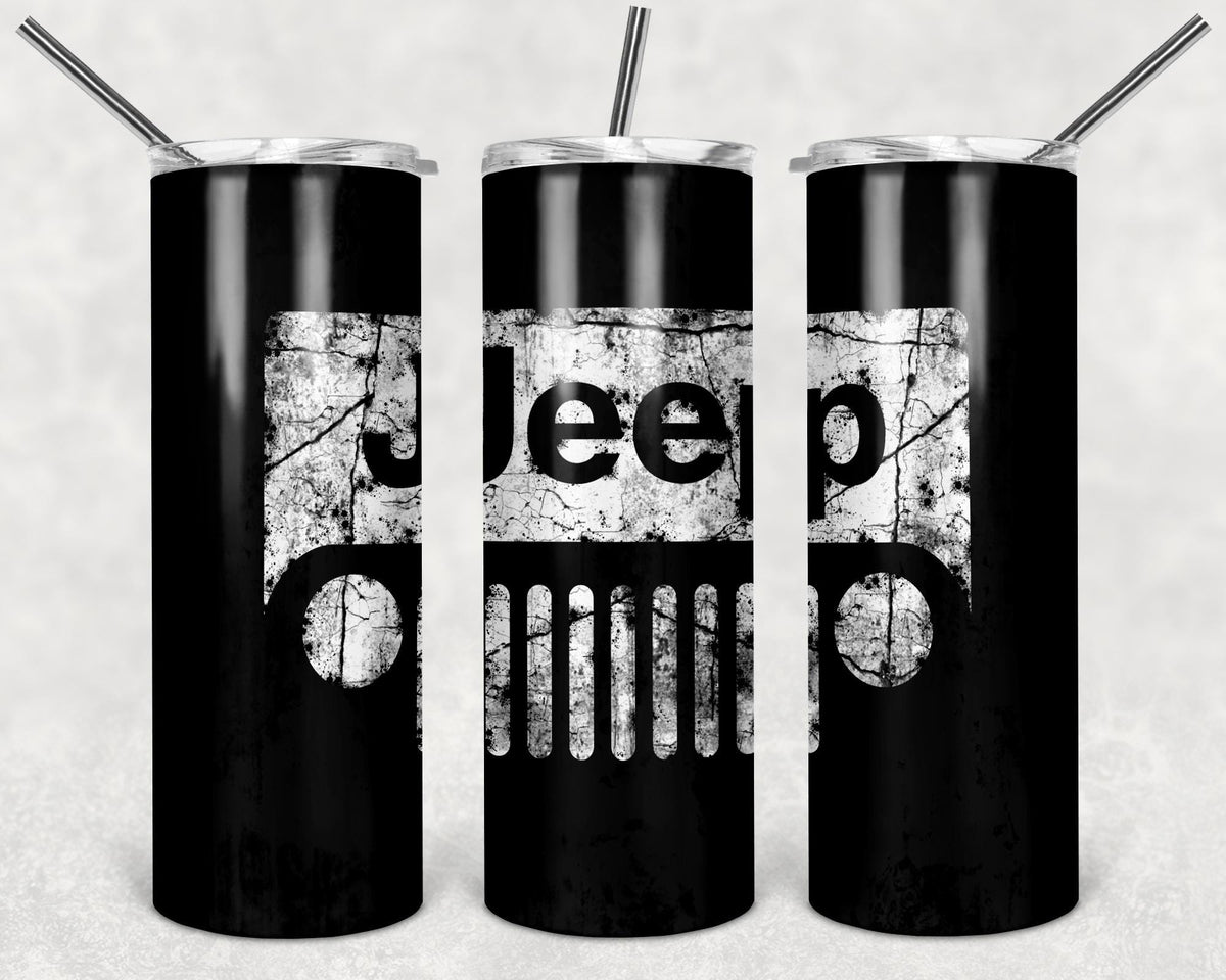 Black Truck Tumbler Design, 20 oz Skinny Tumbler Design, Sublimation Image, Tumbler Wrap, 20oz Tumbler Wrap