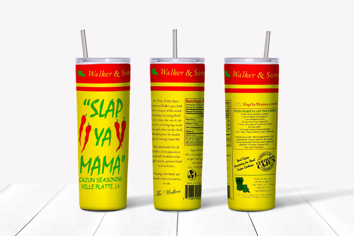 Slap Ya Mama Tumbler Design, 20 oz Skinny Tumbler Design, Sublimation Image, Tumbler Wrap, 20oz Tumbler Wrap