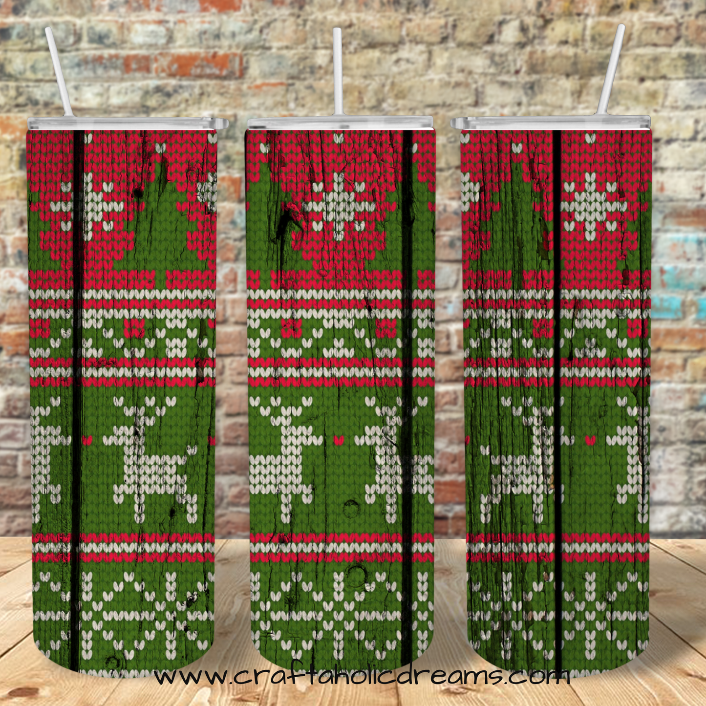 30 Oz Skinny Tumbler Christmas Sweater Pattern