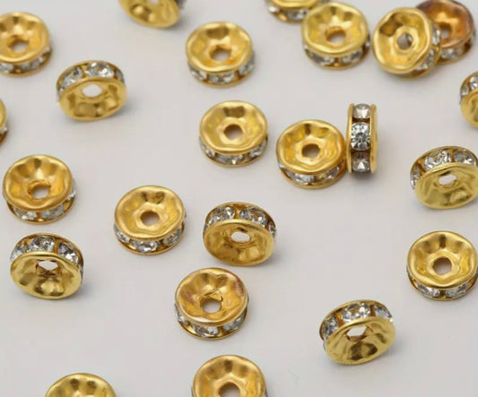 8mm Rhinestone Beads