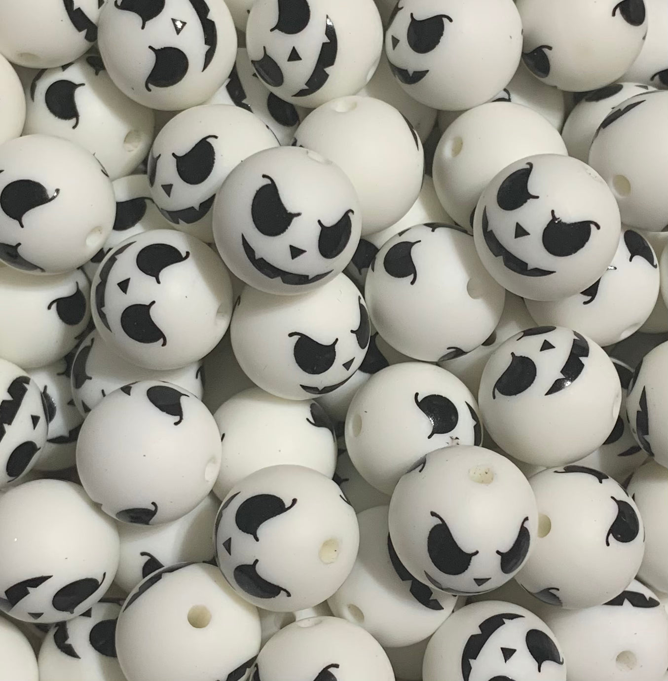 Jack Skellington Silicone Beads (15mm)