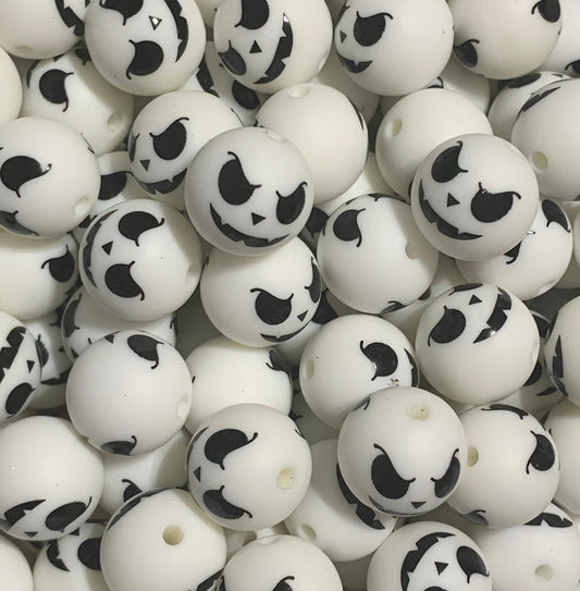 Jack Skellington Silicone Beads (15mm)