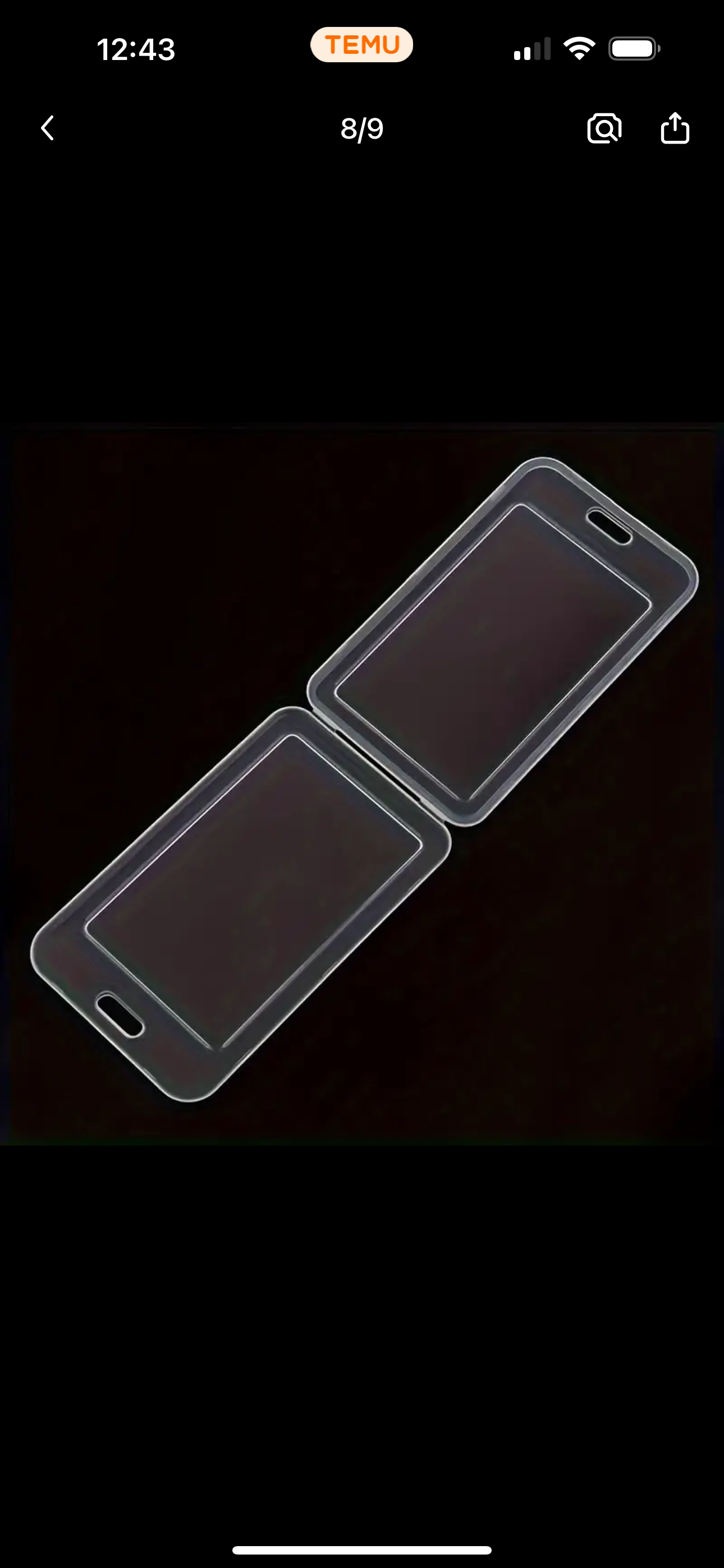 Clear ID Badge Case
