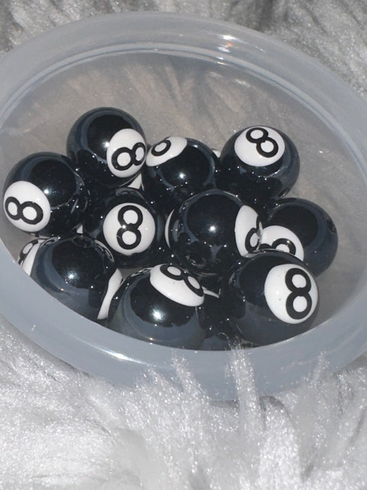 Hand Printed 8 Balls(15mm)