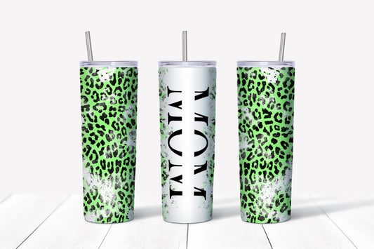 Green Cheetah Distressed - Mom