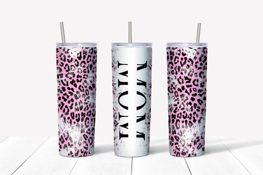 Pink Cheetah Distressed - Mom