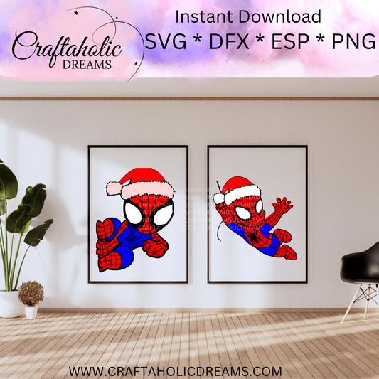 Red Man in Santa Hats