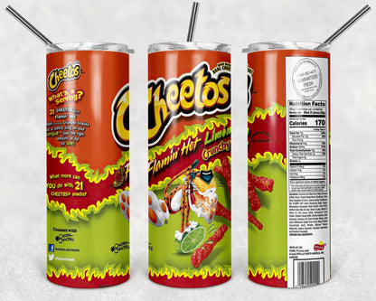 Cheetos Tumbler Design, 20 oz Skinny Tumbler Design, Sublimation Image, Tumbler Wrap, 20oz Tumbler Wrap