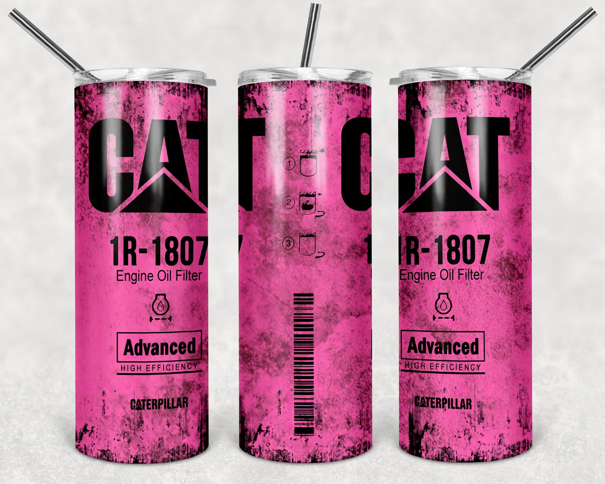 Pink Cat Tumbler Design