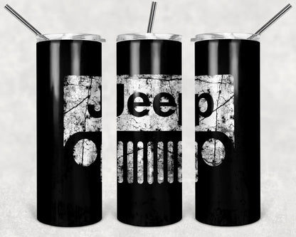 Black Truck Tumbler Design, 20 oz Skinny Tumbler Design, Sublimation Image, Tumbler Wrap, 20oz Tumbler Wrap