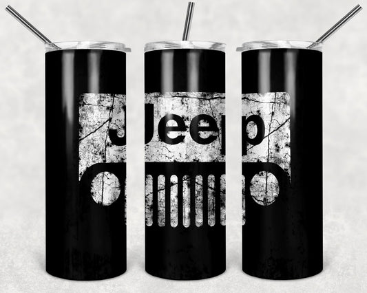 Black Truck Tumbler Design, 20 oz Skinny Tumbler Design, Sublimation Image, Tumbler Wrap, 20oz Tumbler Wrap