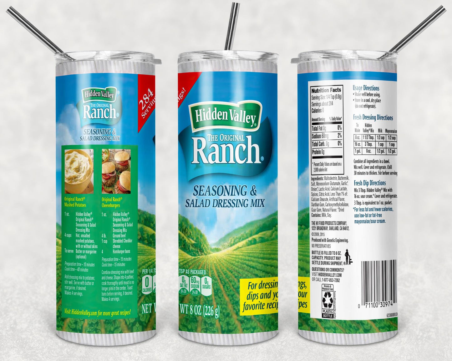 Ranch Tumbler Design, 20 oz Skinny Tumbler Design, Sublimation Image, Tumbler Wrap, 20oz Tumbler Wrap