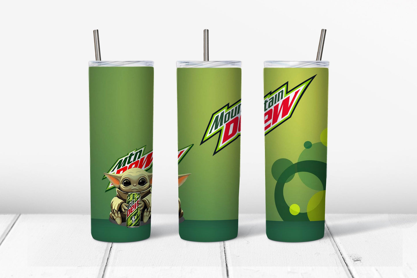 The Dew Tumbler Design, 20 oz Skinny Tumbler Design, Sublimation Image, Tumbler Wrap, 20oz Tumbler Wrap