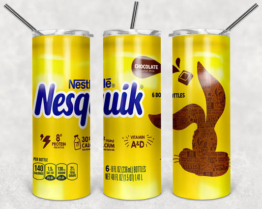 Nesquik Tumbler Design, Sublimation Image, Tumbler Wrap, Pepsi Cup,  Sublimation, Tumbler Design,20oz Tumbler Design
