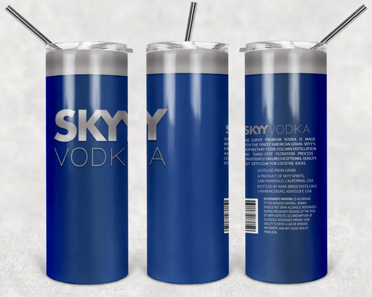 Sky Tumbler Design, 20 oz Skinny Tumbler Design, Sublimation Image, Tumbler Wrap, 20oz Tumbler Wrap