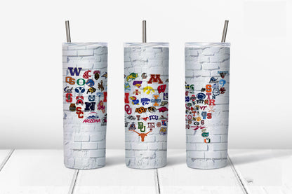 HBCU Tumbler Design, 20 oz Skinny Tumbler Wrap (Digital Download)