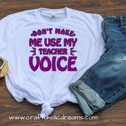 Teacher Voice SVG (Digital Download)