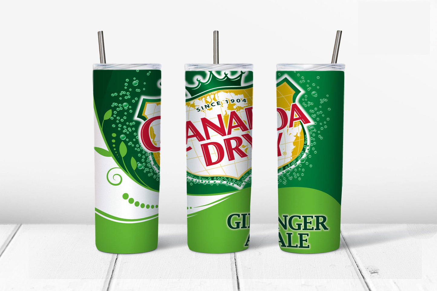 Canada Dry Ginger-Ale Tumbler Design, 20 oz Skinny Tumbler Wrap (Digital Download)