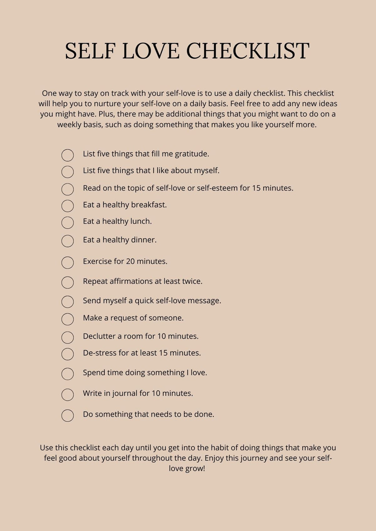 Self-Love Planner (PLR)