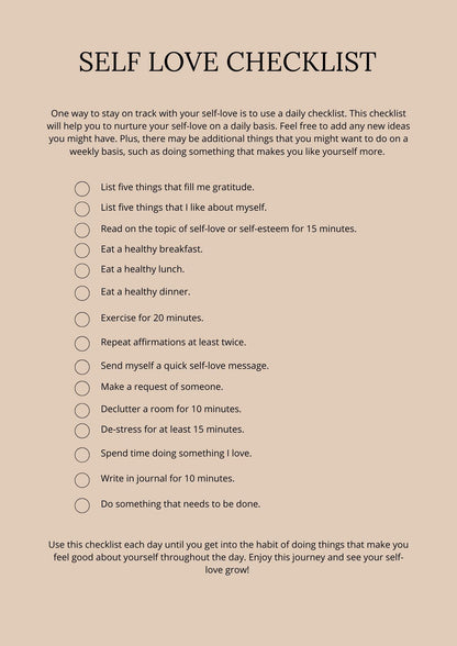 Self-Love Planner (PLR)