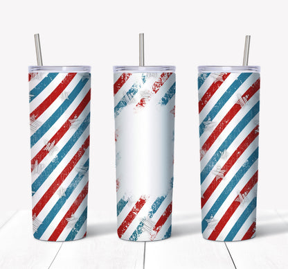Distressed Stars and Stripes Tumbler Design, 20 oz Skinny Tumbler Design, Sublimation Image, Tumbler Wrap, 20oz Tumbler Wrap