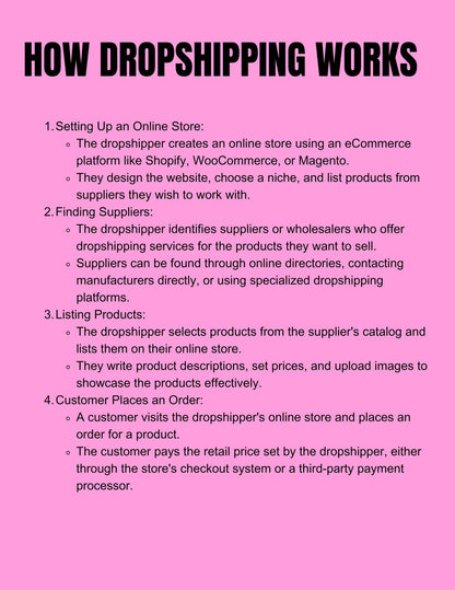 Drop Shipping Step-by-Step Guide for Beginners(PRL)