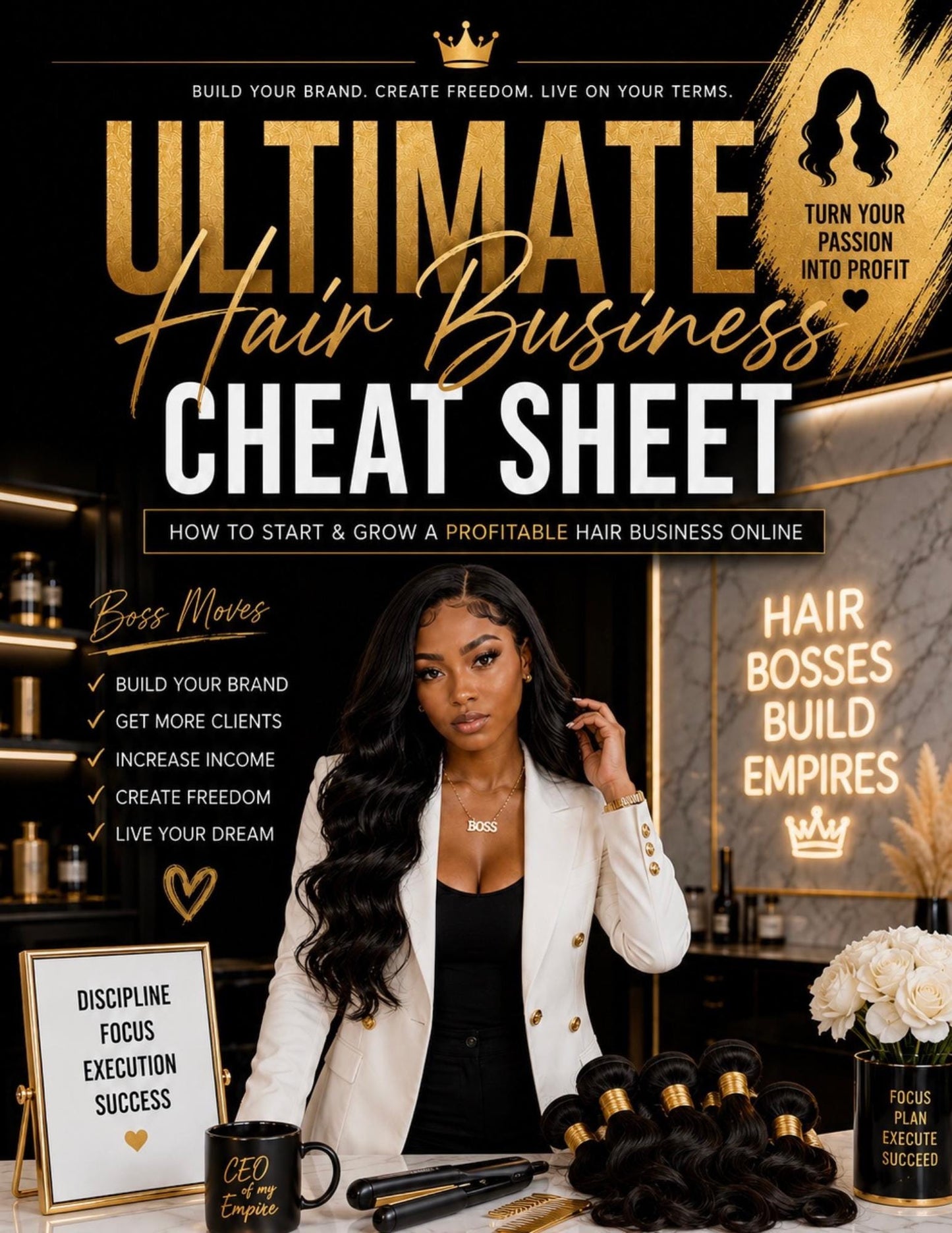 Ultimate Hair Business Cheat Sheet (PLR)