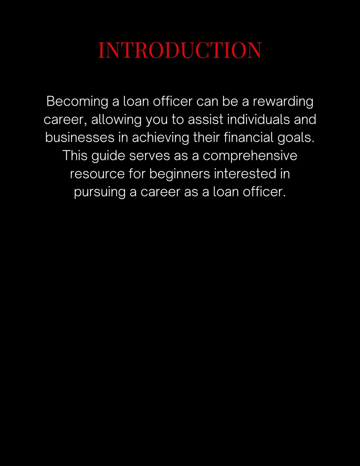 Becoming a Loan Officer (PLR)