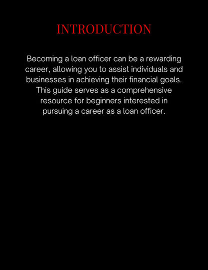 Becoming a Loan Officer (PLR)