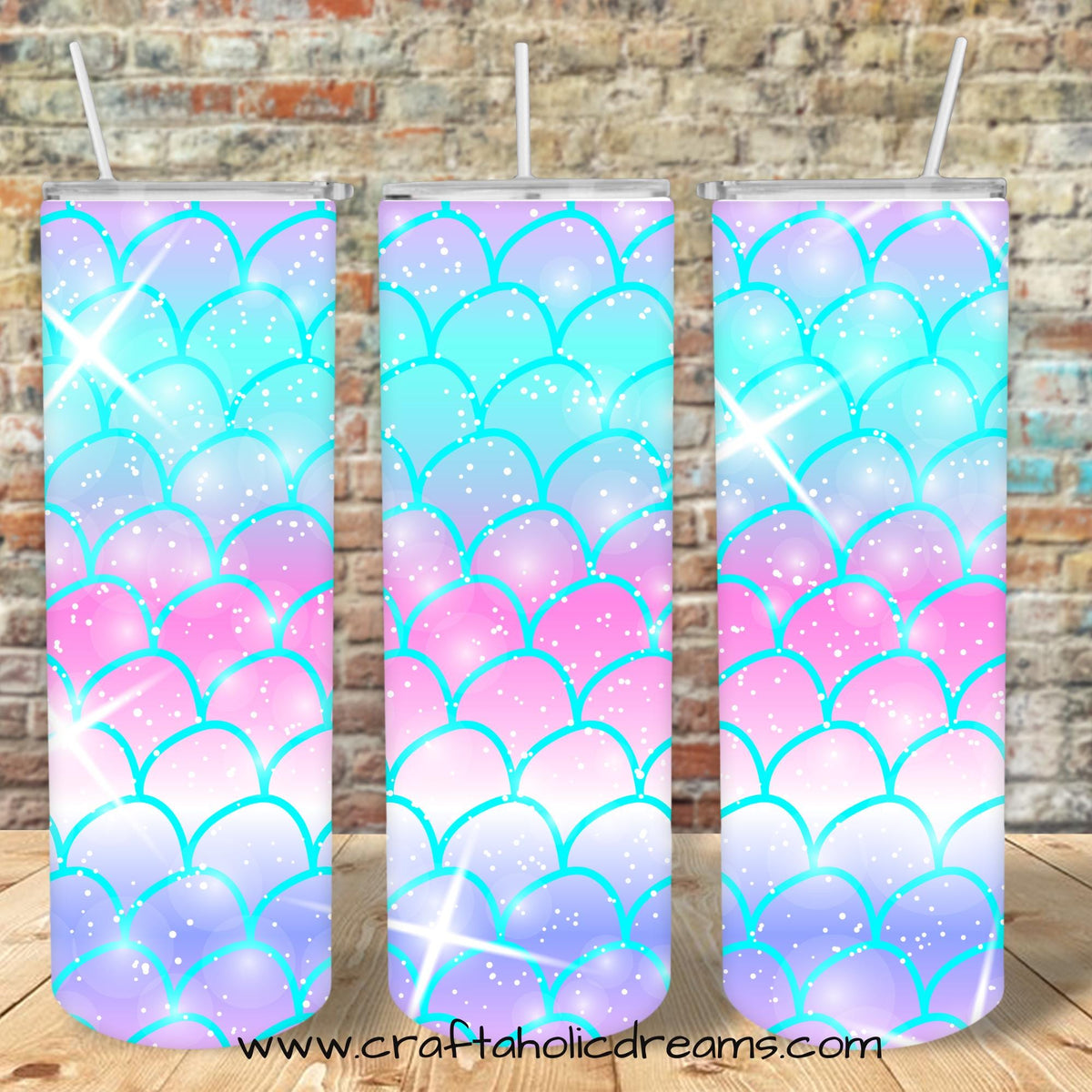 Mermaid Tumbler Wrap,20 oz Skinny Tumber Sublimation Design