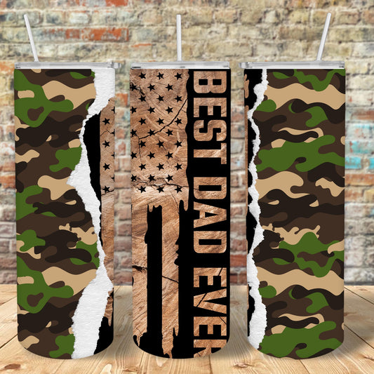 Best Dad Ever Design, 20 oz Skinny Tumbler Design, Sublimation Image, Tumbler Wrap, 20oz Tumbler Wrap