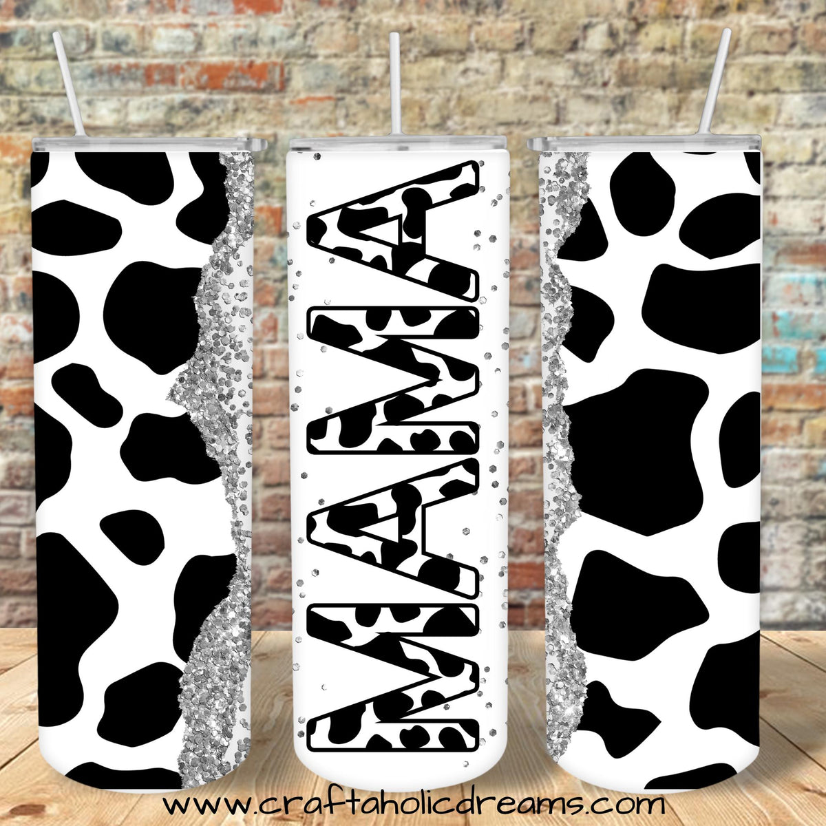 Cowhide Mom Tumbler Design, 20 oz Skinny Tumbler Design, Sublimation Image, Tumbler Wrap, 20oz Tumbler Wrap
