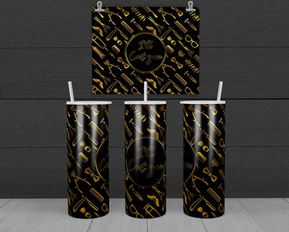 I'll Cut You Bundle Tumbler Design, 20 oz Skinny Tumbler Design, Sublimation Image, Tumbler Wrap, 20oz Tumbler Wrap