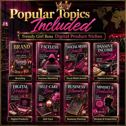 50 Girl Boss PLR eBooks (Digital Download)