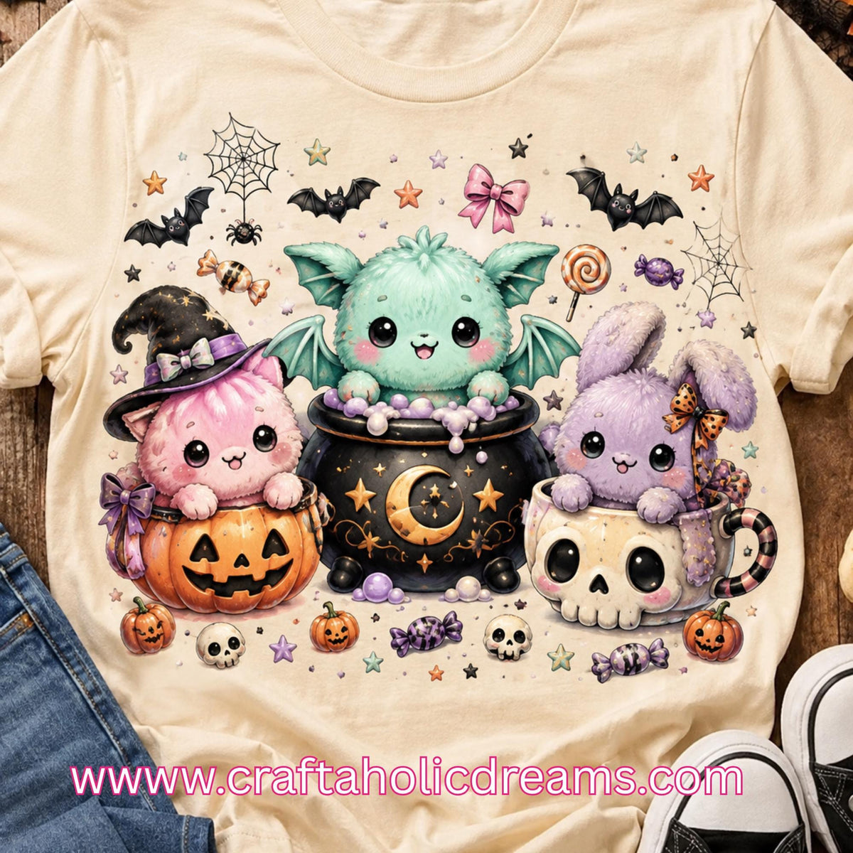 Little Spooky Cuties PNG  Instant Digital Download