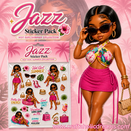 Jazz Summer Vacation Sticker Pack