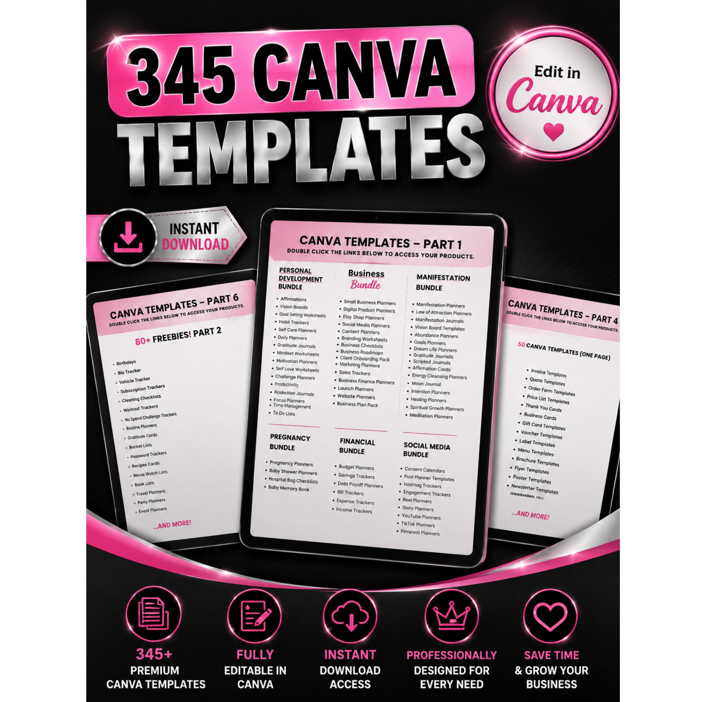 7500 Canva Template Bundle