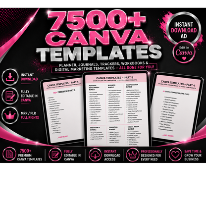 7500 Canva Template Bundle